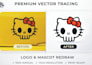 convert to vector redraw or vector logo vectorise image